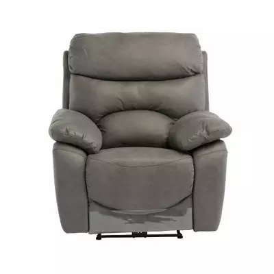 Grey Soft Touch Fabric Armchair